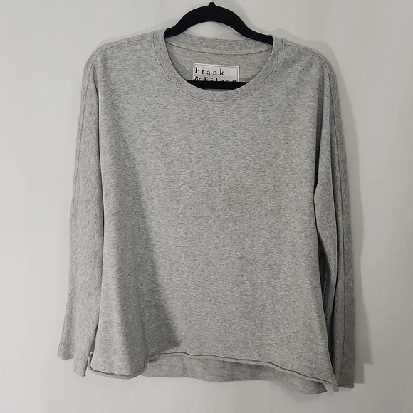 Frank & Eileen Tee Lab Fray Sweatshirt in Grey Melange size medium - Picture 2 of 7